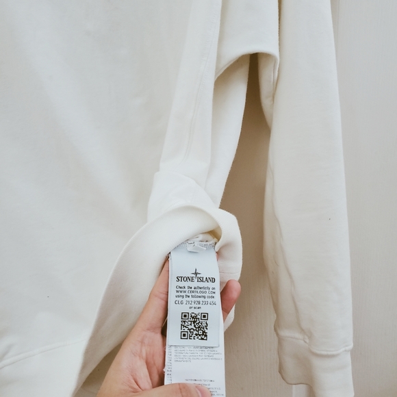 Stone island white sweatshirt - Picture 4 of 5